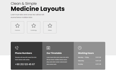 Divi Hero Section 3 – Medical Info Layout