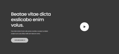 Divi Hero Section with Video CTA & Dark Theme