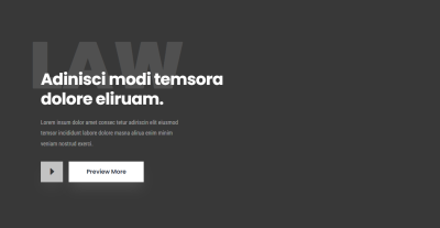 Law Firm Divi Hero Section with Bold Typography