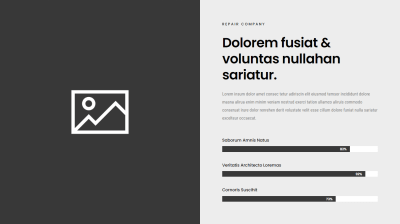 Service-Focused Divi Hero Section with Progress Bars