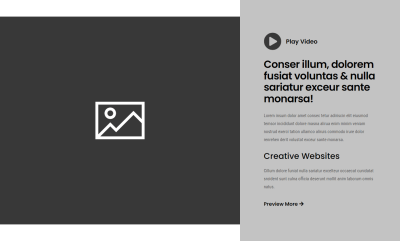 Video Promo Divi Hero Section with Clean Callout